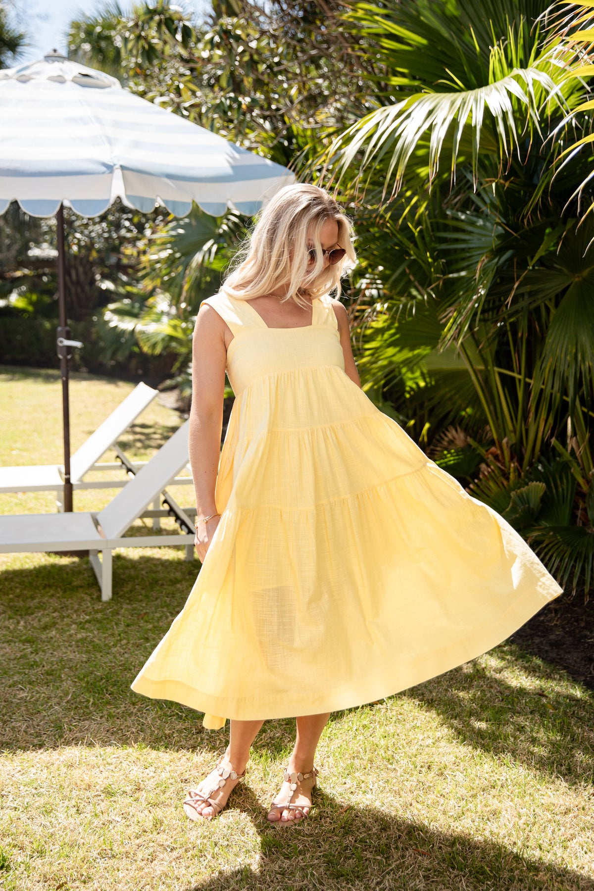 FINAL SALE - Speak Your Mind Tiered Midi Dress
